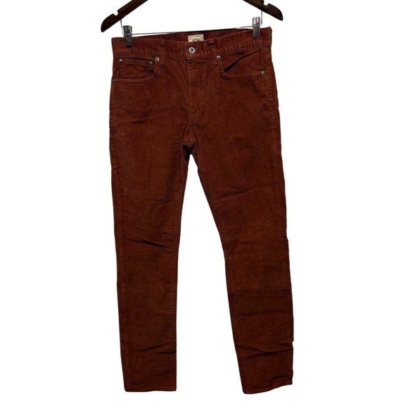 J.CREW Other - J Crew Pants Mens 30 X 32 Rust Color 250 Corduroy Chino Straight Pockets Stretch